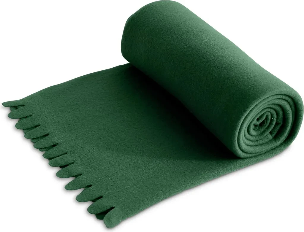 Wometo - WAVE Fleecedecke 120×160 cm – OEKO-TEX – ca. 300 g – Anti-Pilling – grün