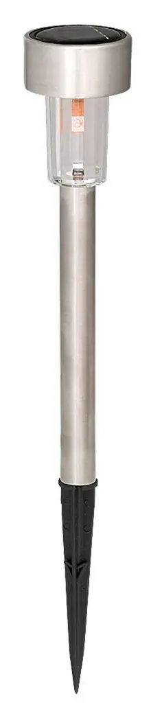 Rabalux 8366 Erdspießleuchte Solar – LED 0,1 W – ø 4,5 cm – Höhe 30 cm – IP44 – silber-grau