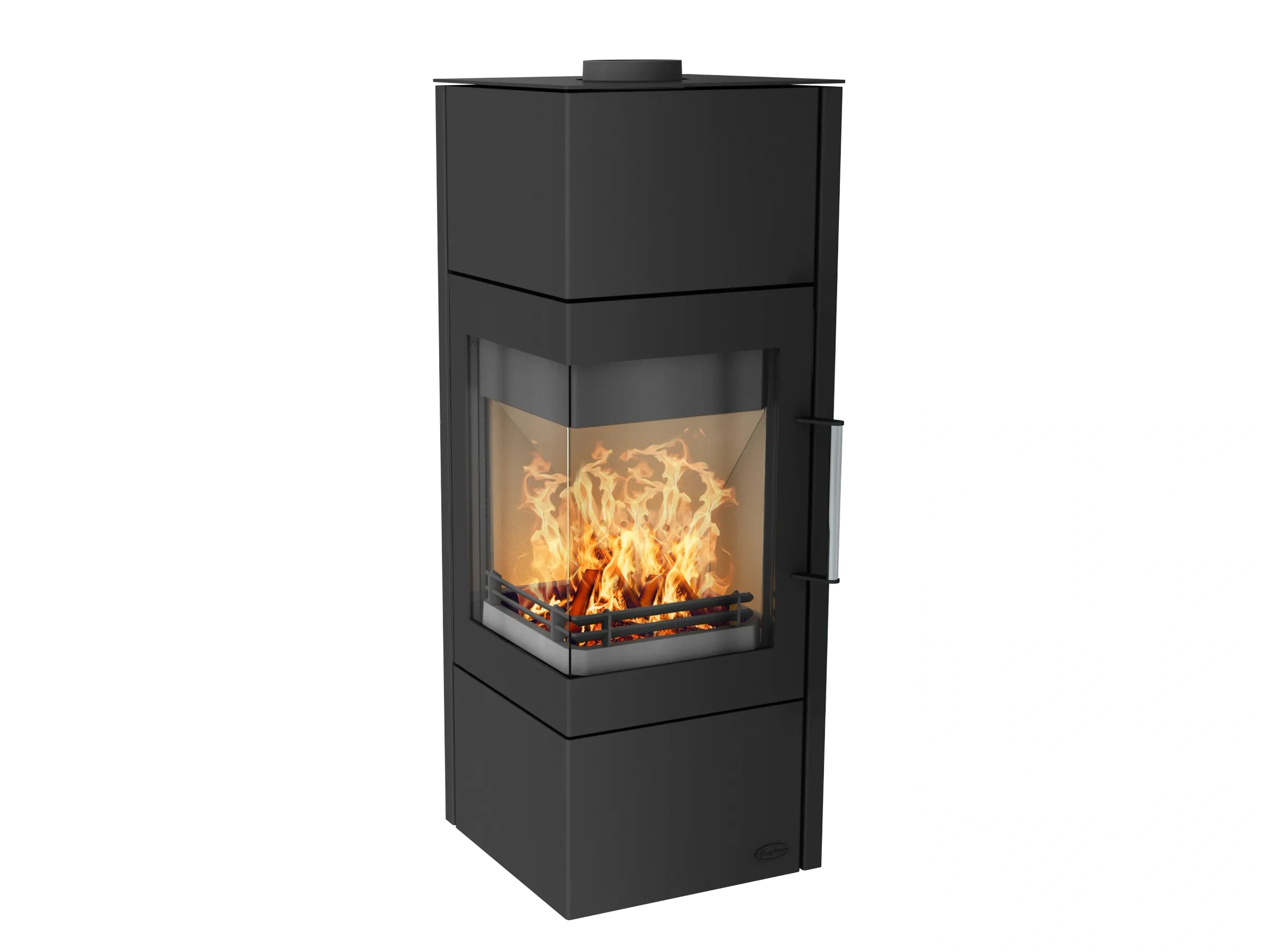 Fireplace Royal Kaminofen Stahl Schwarz 6 kW