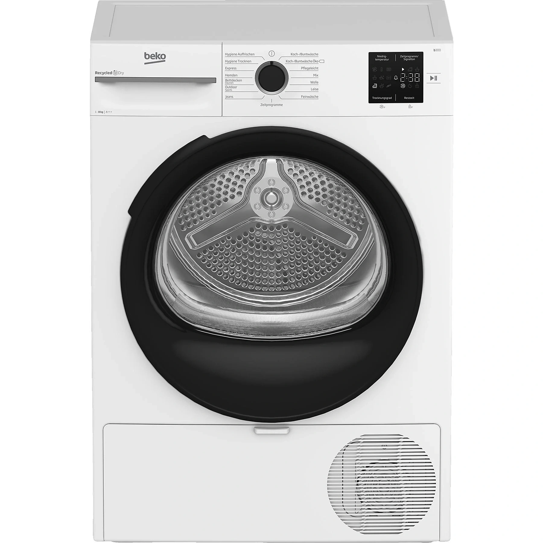 BEKO BM3T38249W Wärmepumpentrockner – 8 kg, Weiß, Energieeffizienzklasse C