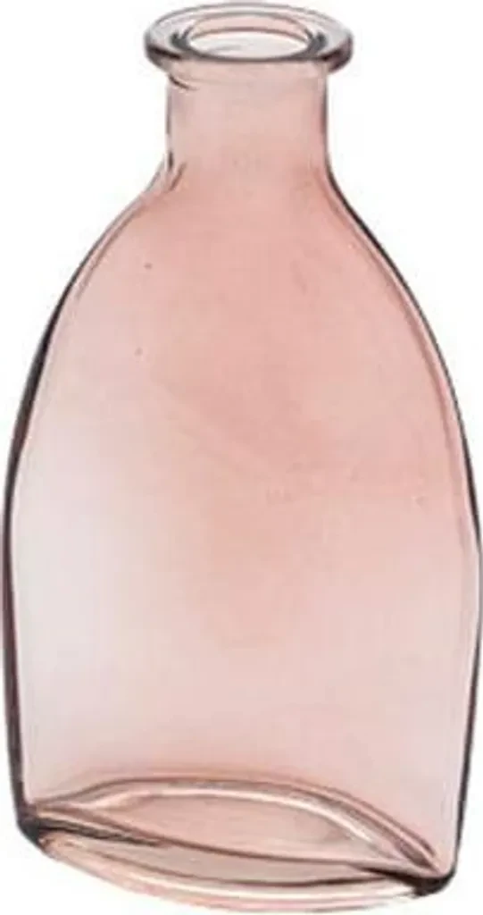 Sandra Rich - Glasvase – rund – ca. 13 × 4,5 × 15,4 cm – rosa