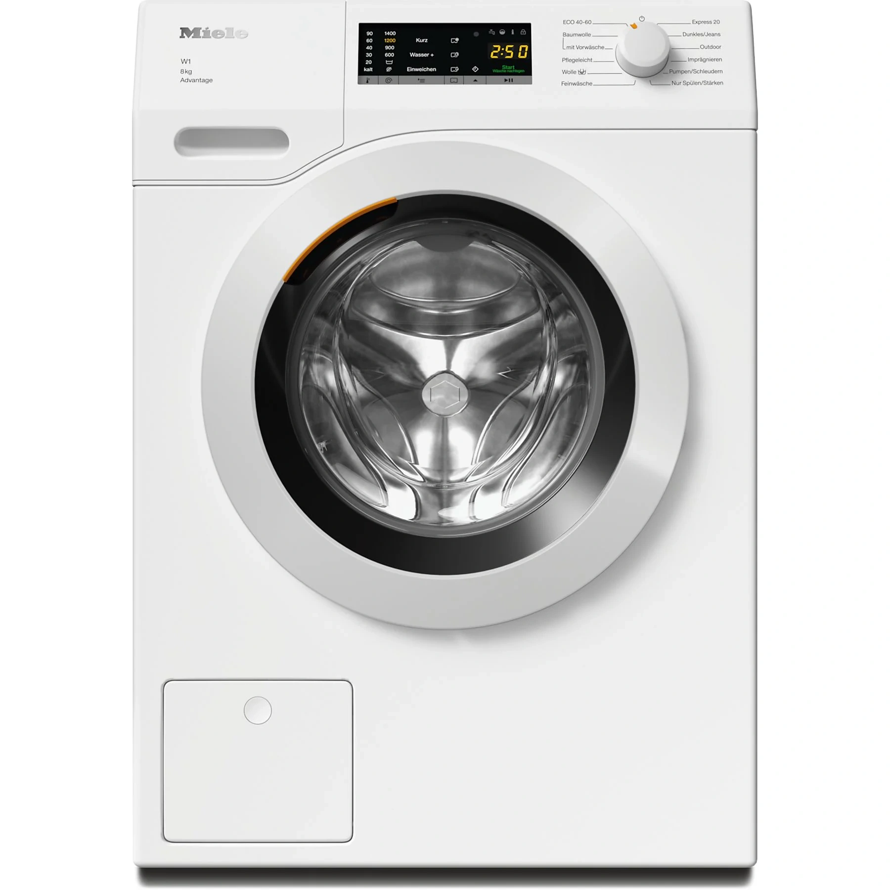MIELE WCA132 WCS 8kg Advantage W1 Chrome Edition Waschmaschine – 8 kg, 1400 U/Min., Energieklasse A