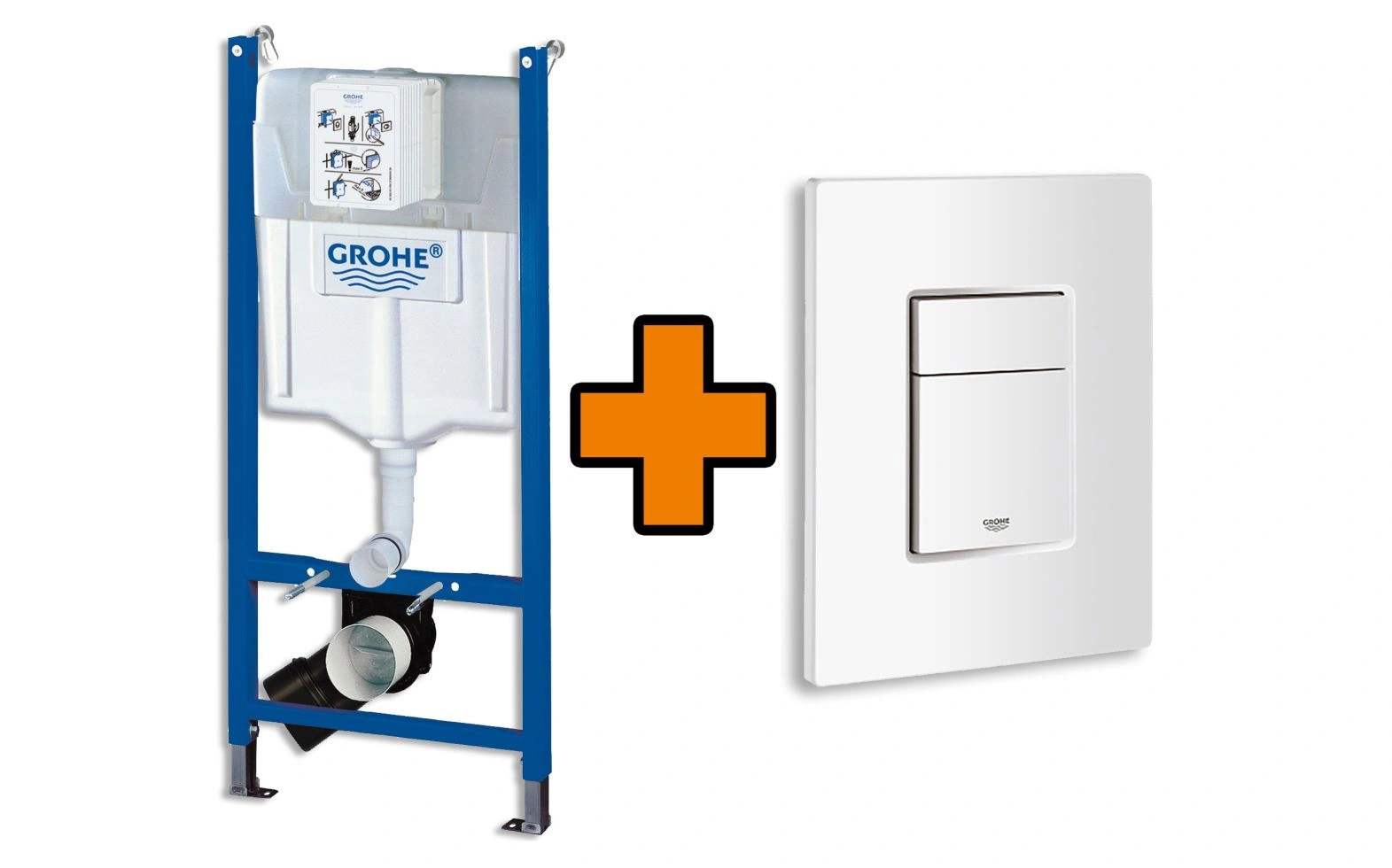 Grohe Vorwandelement Solido + Betätigungsplatte Even Aktionsset Grohe Vorwandelement Solido + Betätigungsplatte Even Aktionsset