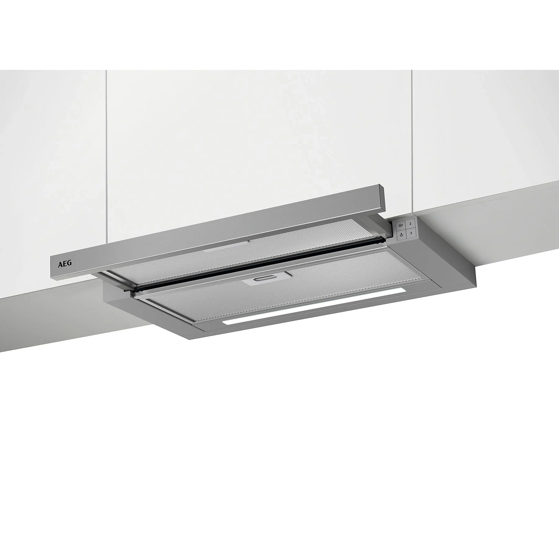 AEG DPS3640AM Dunstabzugshaube – Flachschirmhaube, 440 m³/h, 598 mm, LED-Beleuchtung, PerfectFit