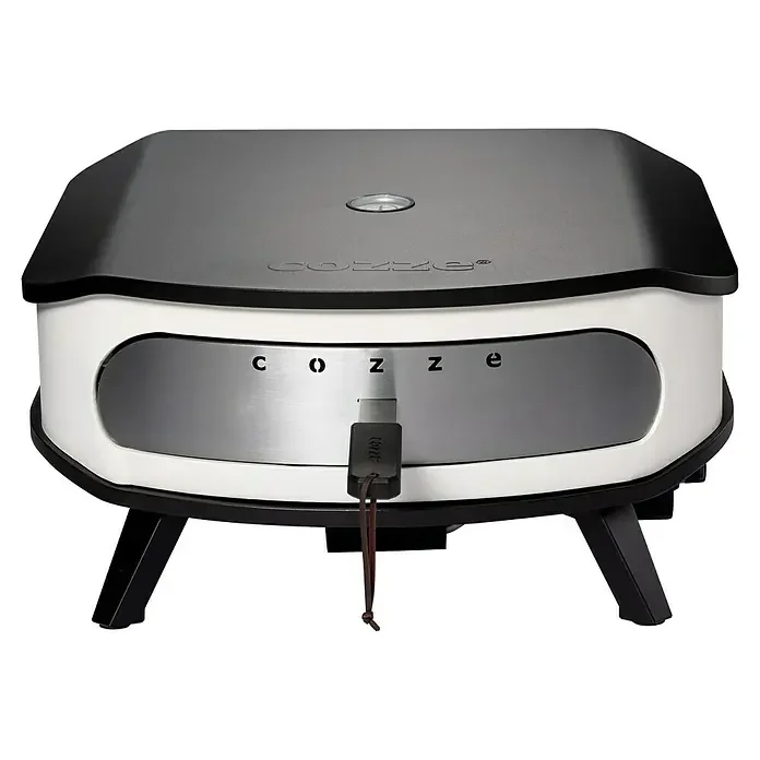 Cozze Pizzaofen mit drehbarem Pizzastein, 42,5 cm, 6 kW, Weiß/Schwarz