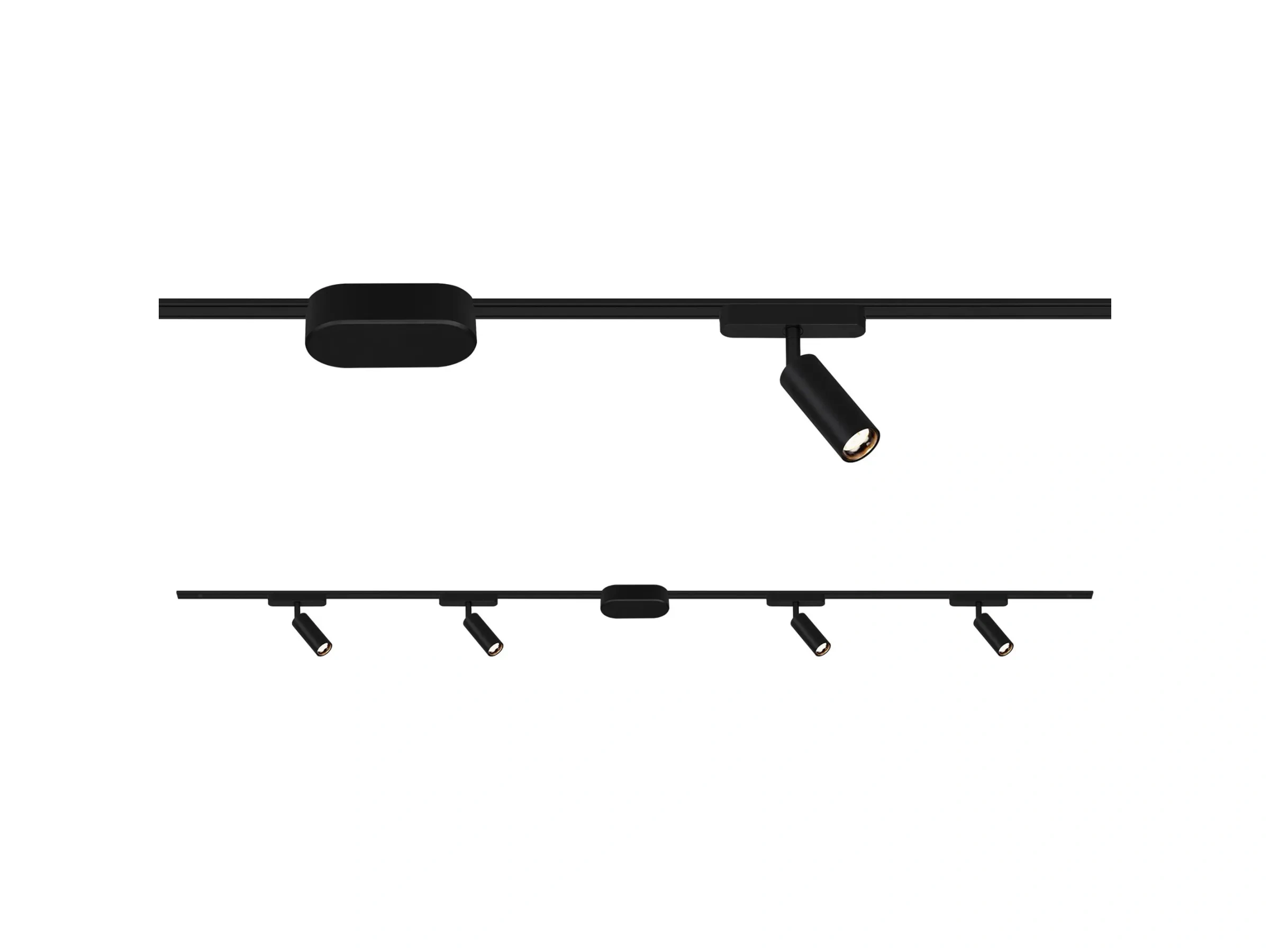 Brilo Schienensystem Luxtrail Starter-Set LED Spots Schwenkbar Schwarz Brilo Schienensystem Luxtrail Starter-Set LED Spots Schwenkbar Schwarz