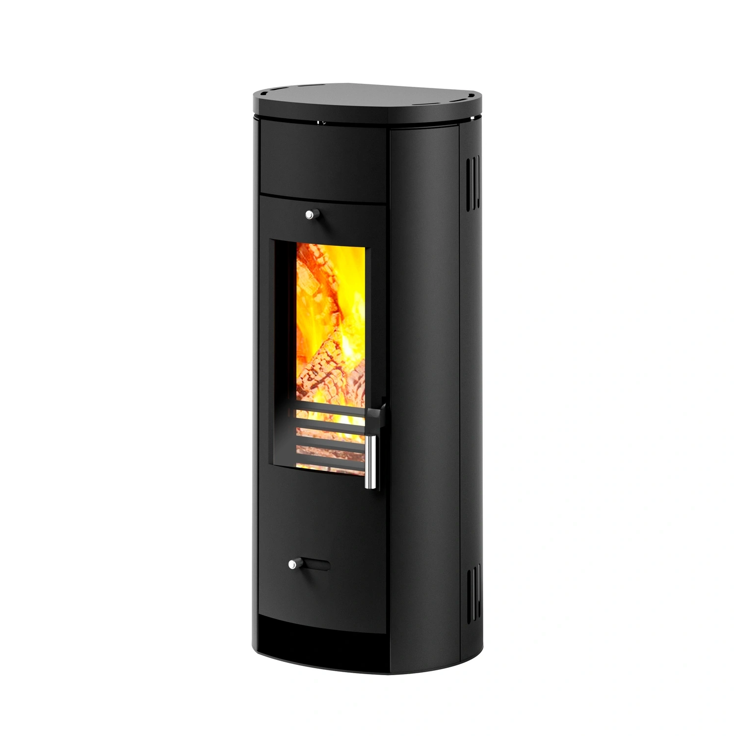 ACCENTE Kaminofen „Slimline“ 5 kW – Stahl, Schwarz